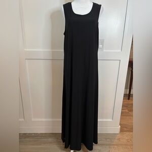 LOGO by Lori Goldstein Classic Black Maxi Dress size large